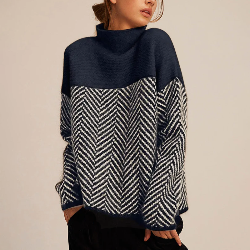 ADELIE | High-Quality High Neck Sweater in Fine Knit