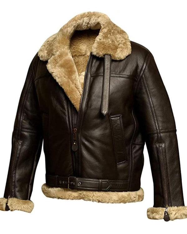 Classic Shearling Leather Jacket