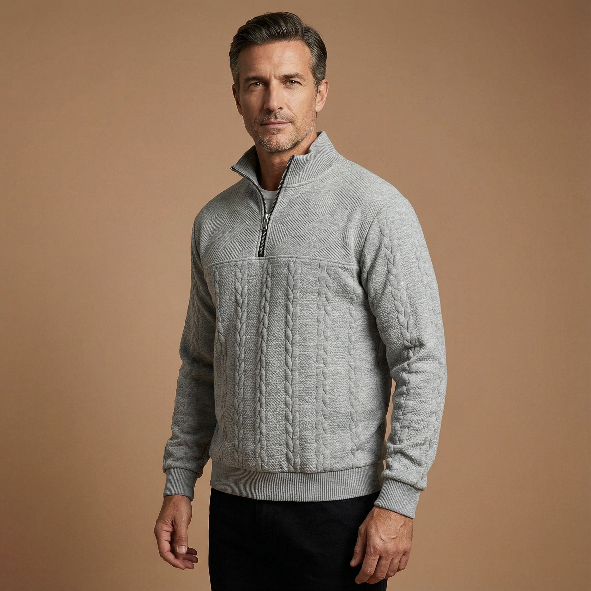 Alessandro™| trendy zip-up sweatshirt