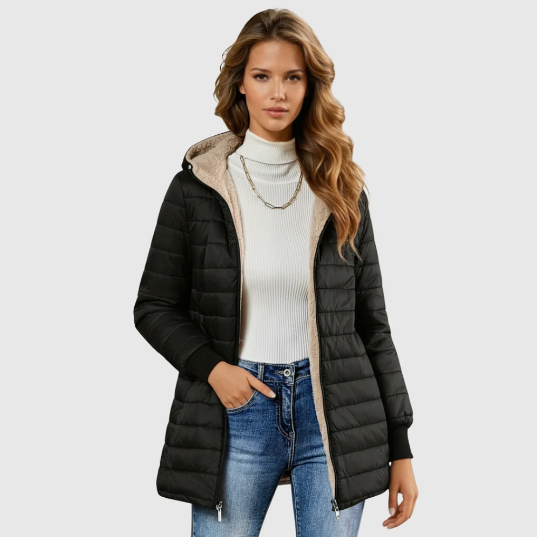 Caro™ | Sherpa-lined winter coat
