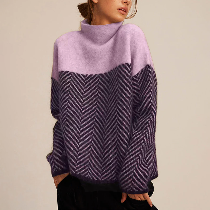 ADELIE | High-Quality High Neck Sweater in Fine Knit